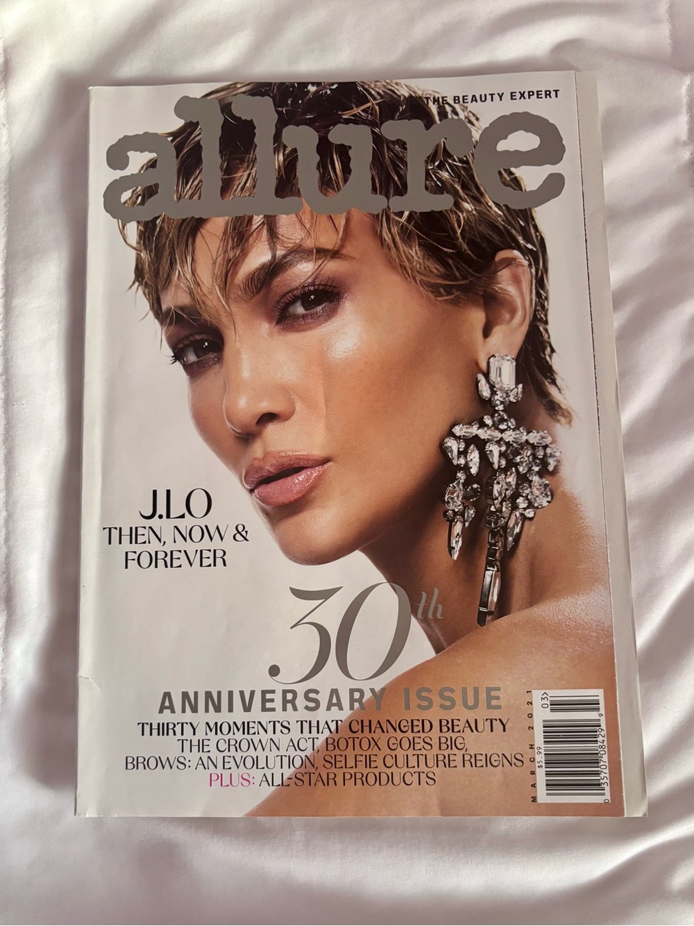 Jennifer Lopez for Allure Magazine 30th anniversary edition March 2021